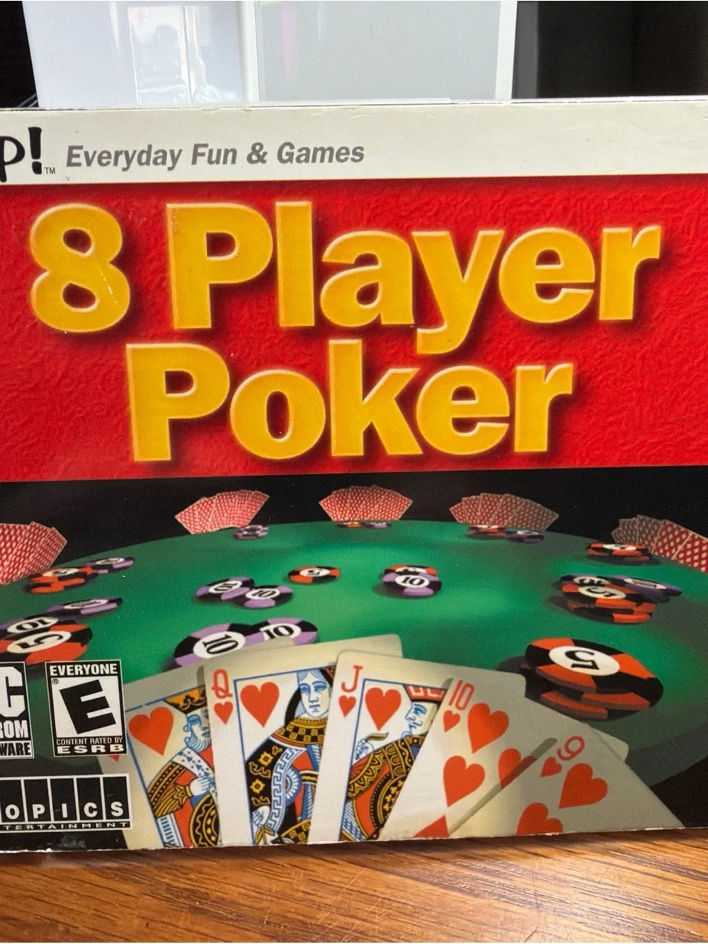 Snap! 8 Player Poker PC CD-ROM 2993 ESRB E Everyone Omaha Hold-em 7 Card Stud