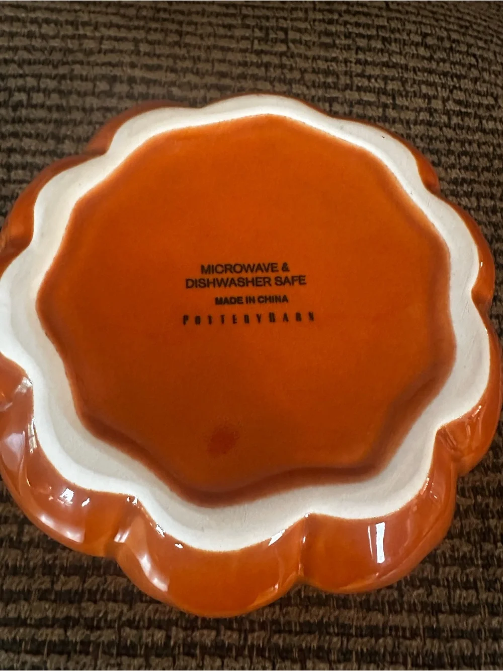Pottery Barn scalloped ceramic