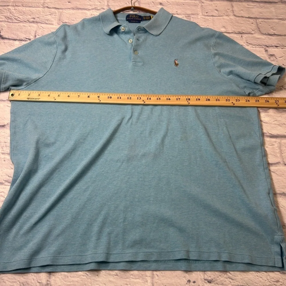 Polo by Ralph Lauren Men's Blue Polo Shirt. Size XL.