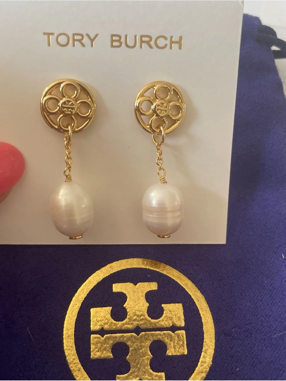 Tory Burch gold tone