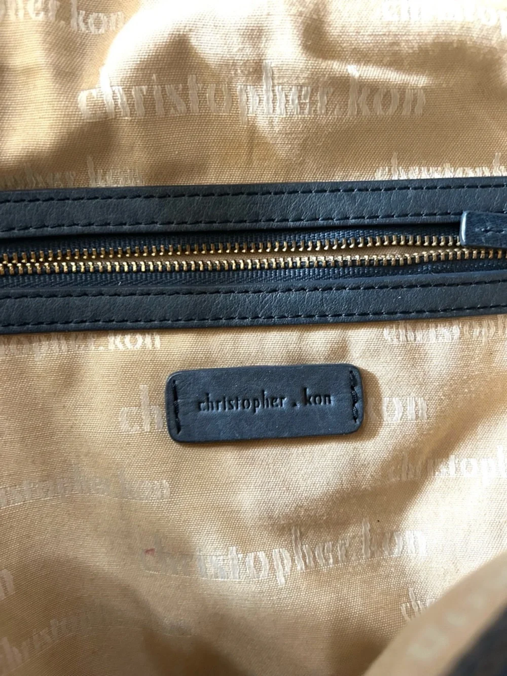 Christopher Kon Woven Leather Hobo Shoulder Bag in Blue