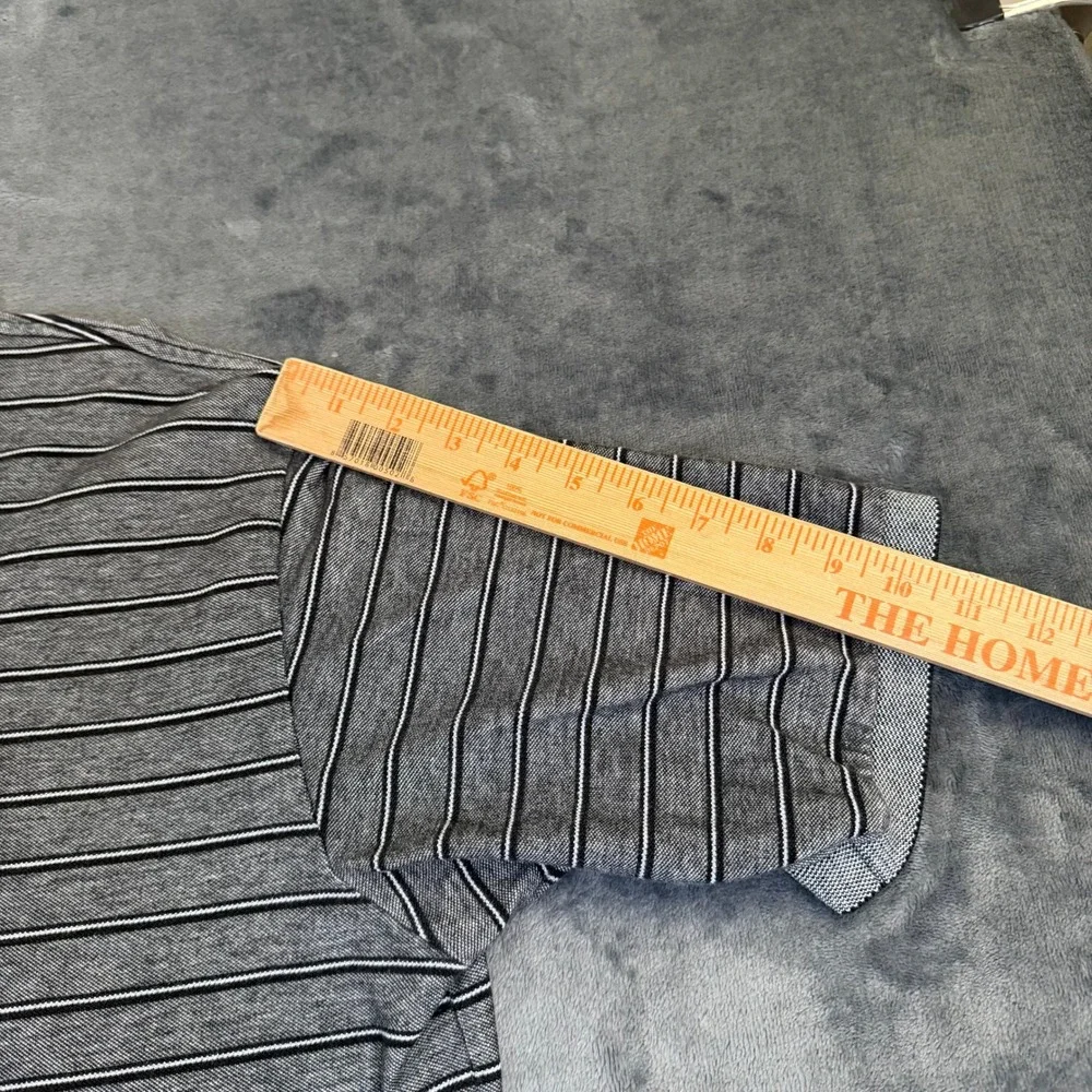 Polo Golf Ralph Lauren Polo Shirt Mens Extra Large Gray Black Striped Cotton
