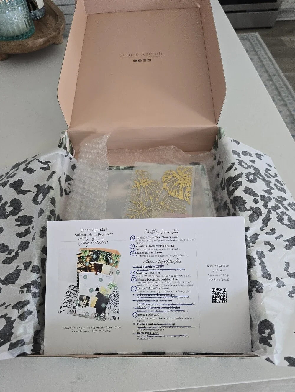 NIB Jane's Agenda July 2026 Classic Sub Box Cover Set And Dashboards