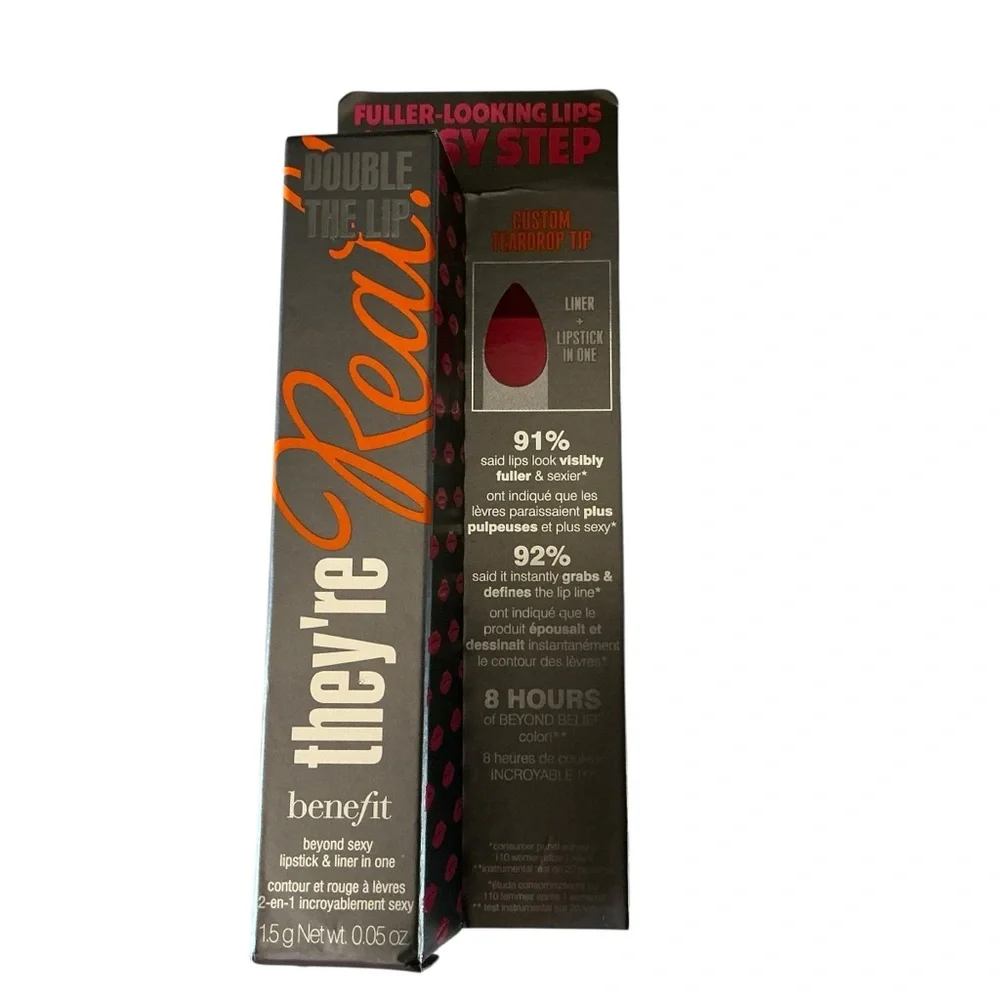 Benefits cosmetics they’re real double the lip Pink thrills 0.05 oz