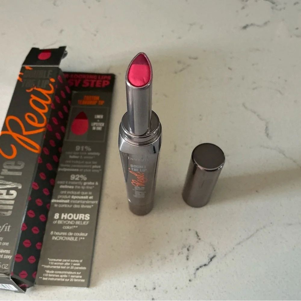 Benefits cosmetics they’re real double the lip Pink thrills 0.05 oz