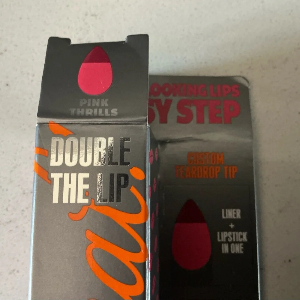 Benefits cosmetics they’re real double the lip Pink thrills 0.05 oz