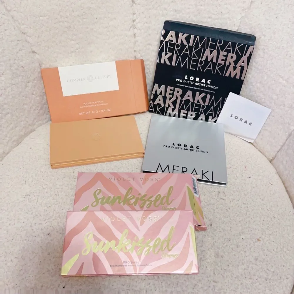 Lorac meraki, VIOLET VOSS SUNKISSED EYESHADOW PALETTE & Complex culture bronzer