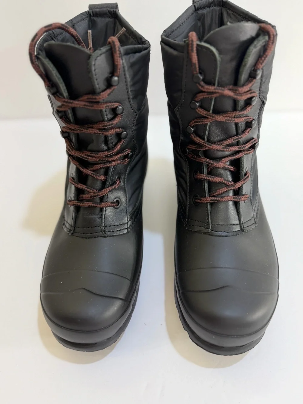 Hunter Original Insulated Lace-Up Rain Boots Black Size 6 Waterproof Duck Boots