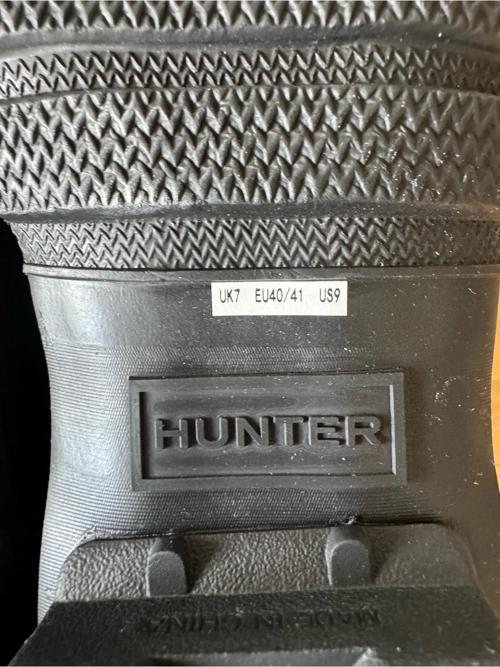 Hunter Women’s Original Short Rain Boot - Black size 9 (never worn outside)