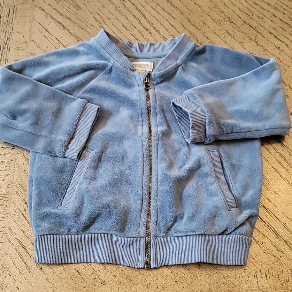 Gymboree 12-18 month blue suede zipup jacket