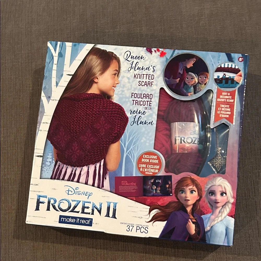 FROZEN II Queen Iduna‘s knitted Scarf Make yourself Kit NEW