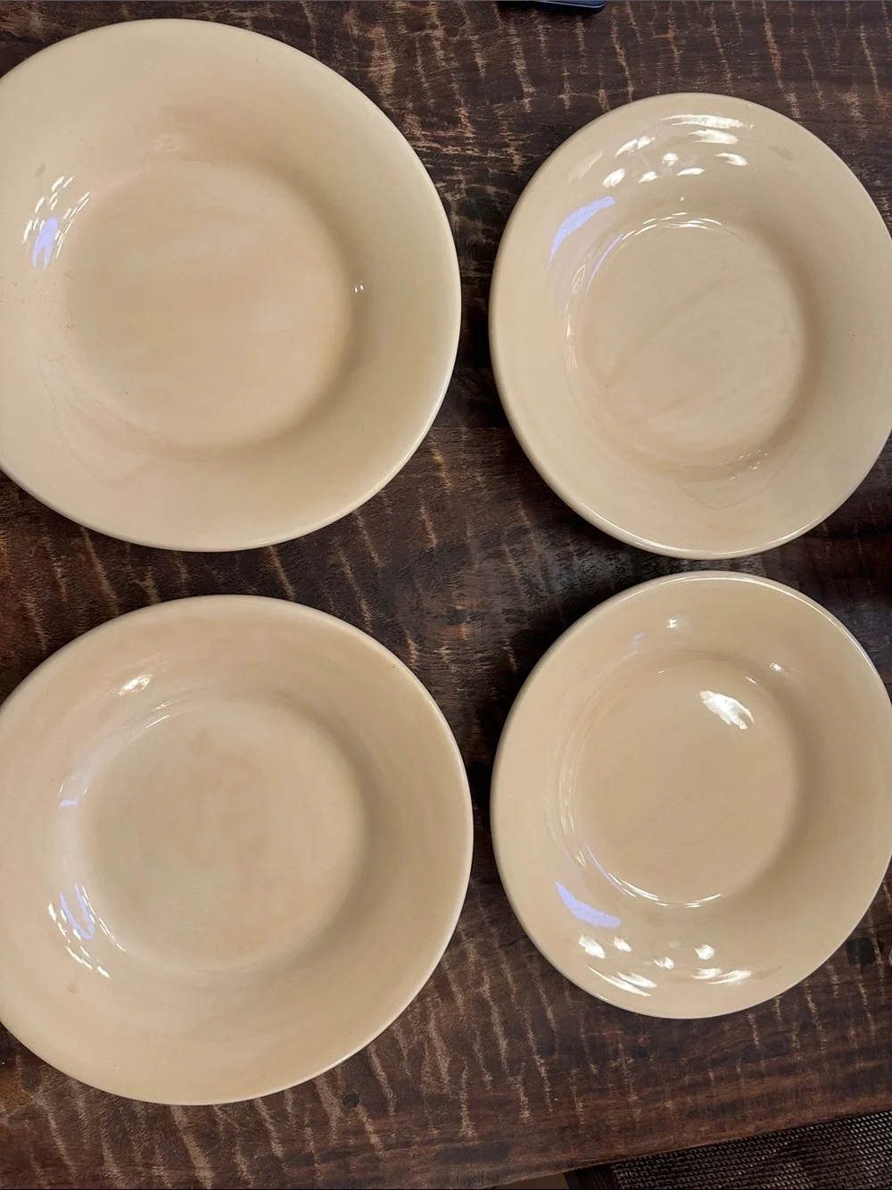 Vintage Pottery Barn Sausalito Plate Set (4)