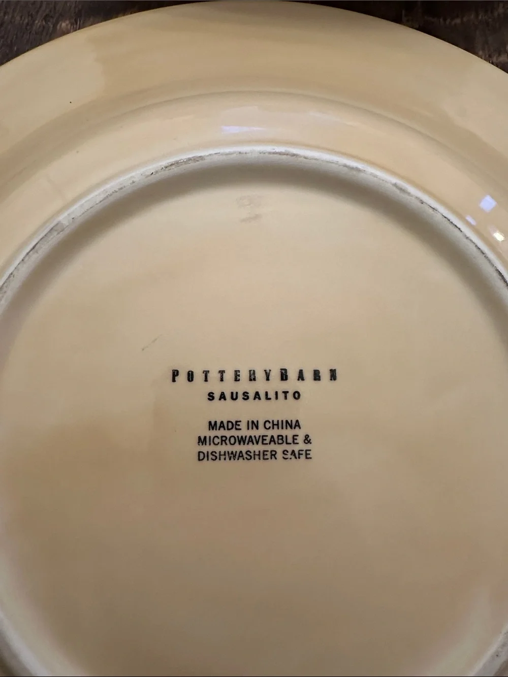 Vintage Pottery Barn Sausalito Plate Set (4)