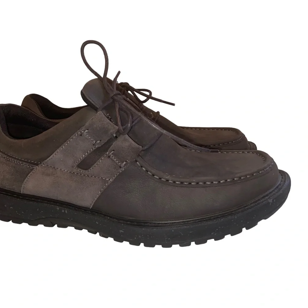 Abeo Pro System Barlow Leather Shoes Mens Size 12 M Gray Casual Comfort Lace Up
