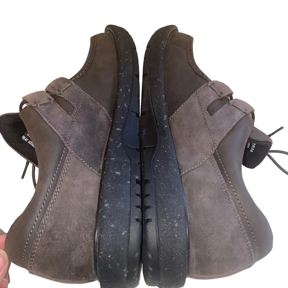 Abeo Pro System Barlow Leather Shoes Mens Size 12 M Gray Casual Comfort Lace Up