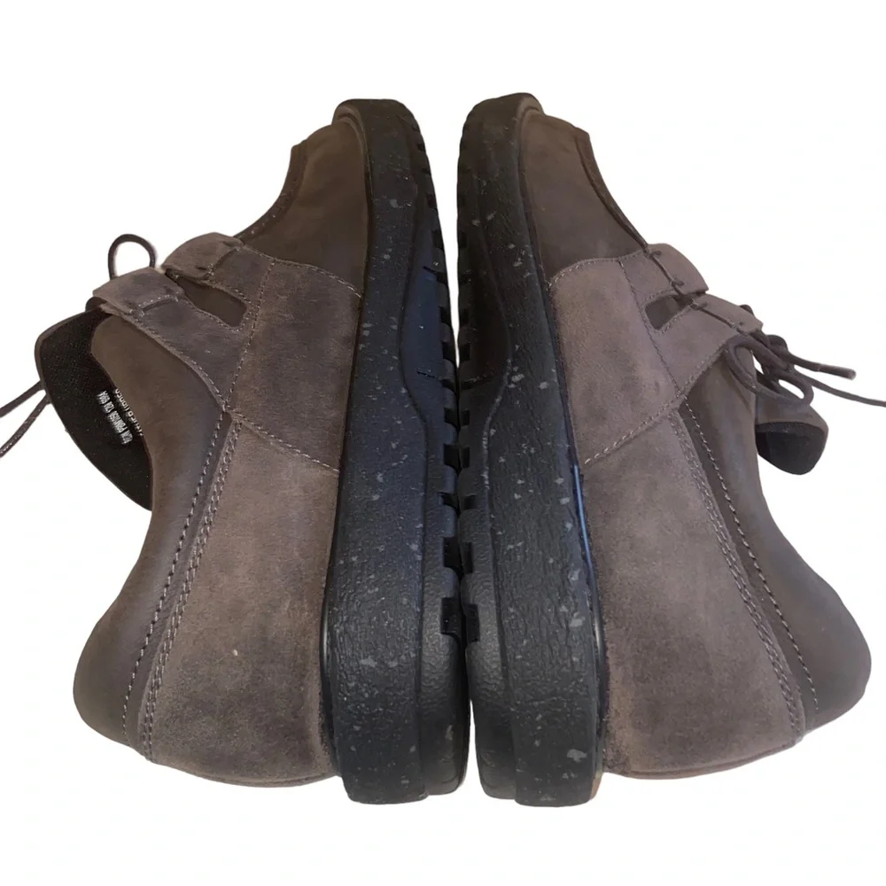 Abeo Pro System Barlow Leather Shoes Mens Size 12 M Gray Casual Comfort Lace Up