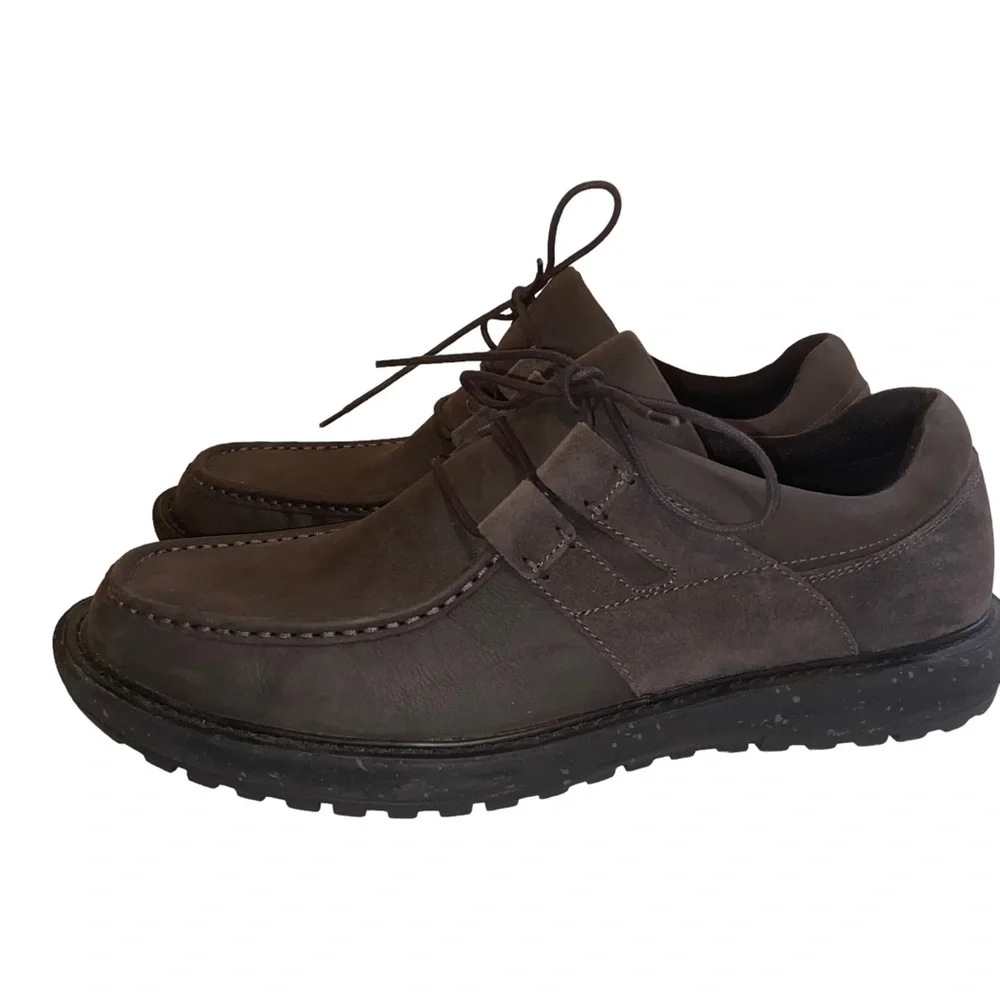 Abeo Pro System Barlow Leather Shoes Mens Size 12 M Gray Casual Comfort Lace Up
