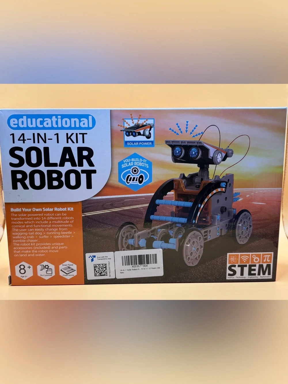 14 in 1 Solar Robot STEM Kit For Kids, Learning, Engineering, Building Kit