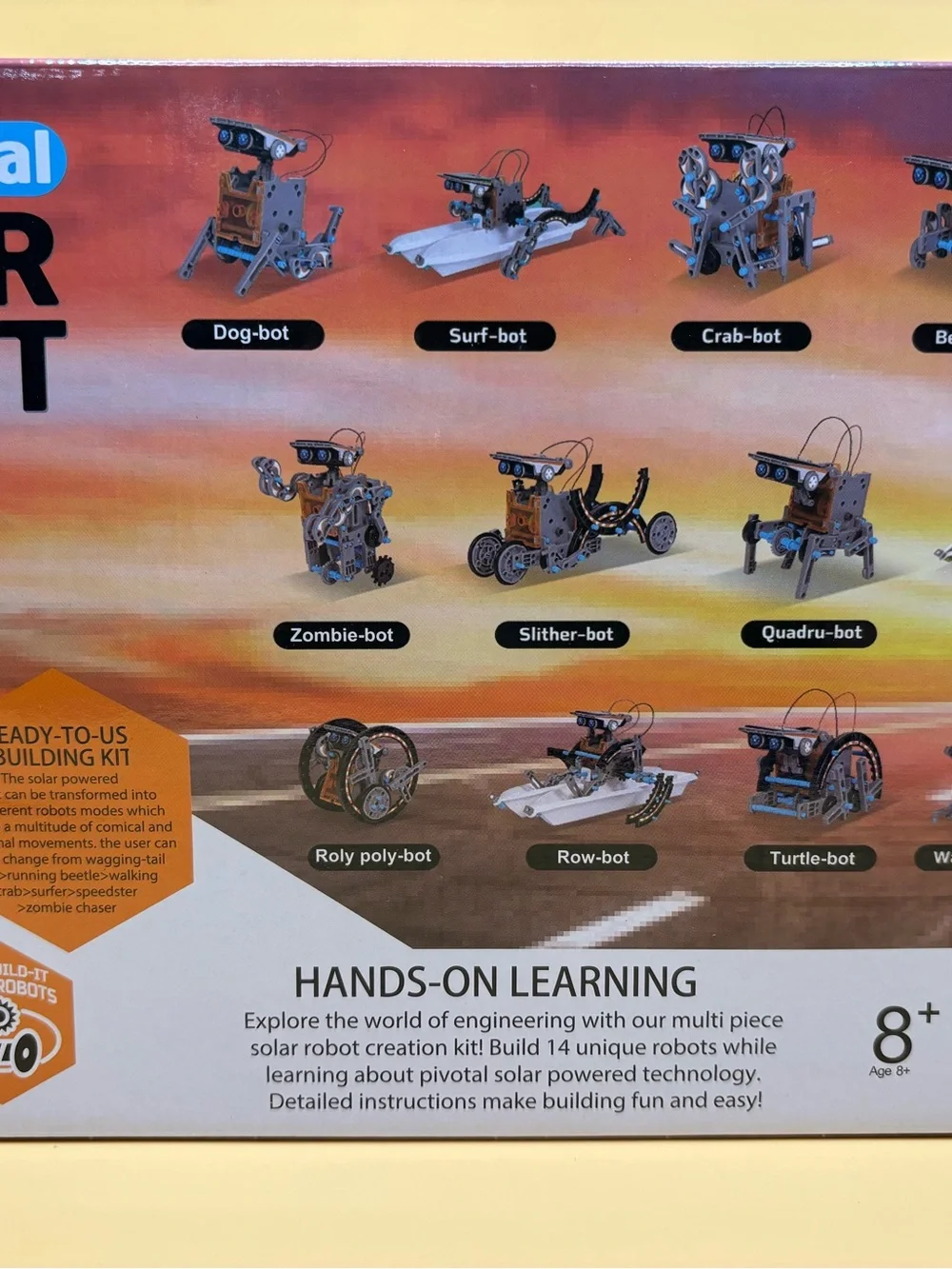 14 in 1 Solar Robot STEM Kit For Kids, Learning, Engineering, Building Kit
