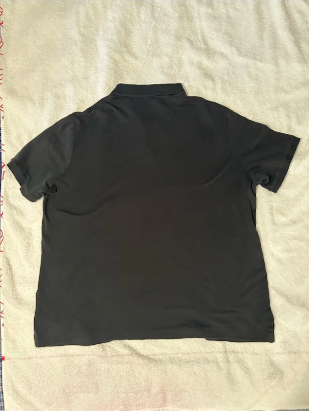 Ralph Lauren Black Polo with White Pony Logo