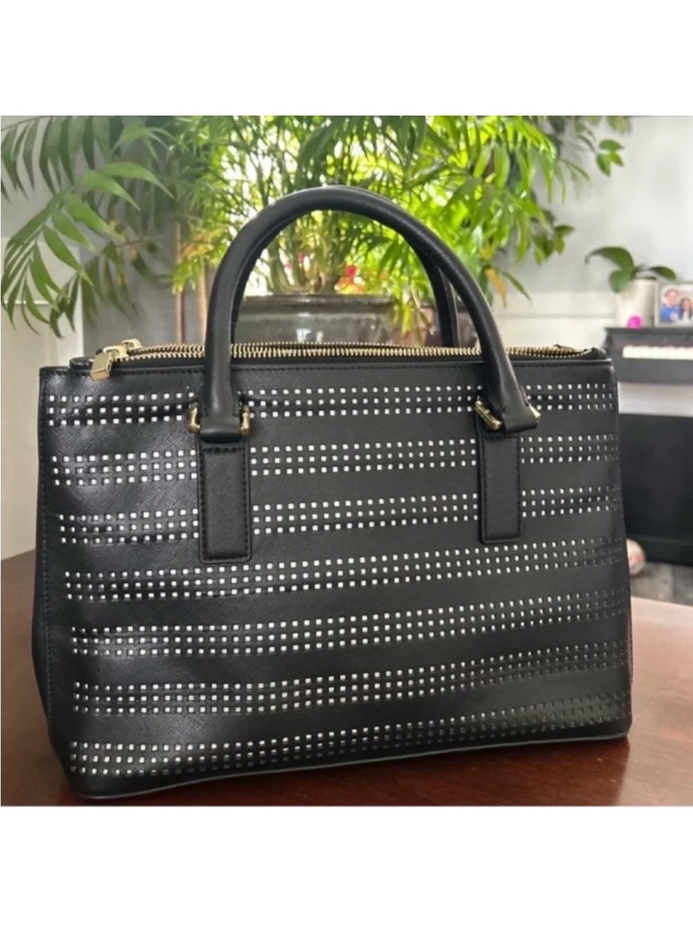 Tory Burch structured leather