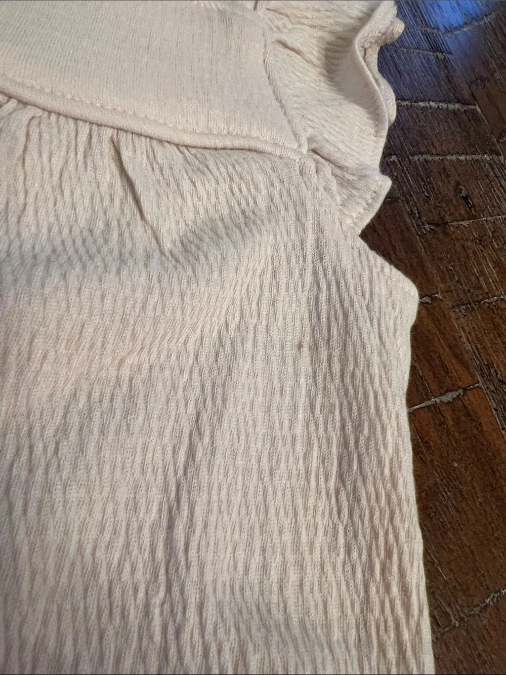 Carter's Cream Flutter Romper with Black Floral Stitching