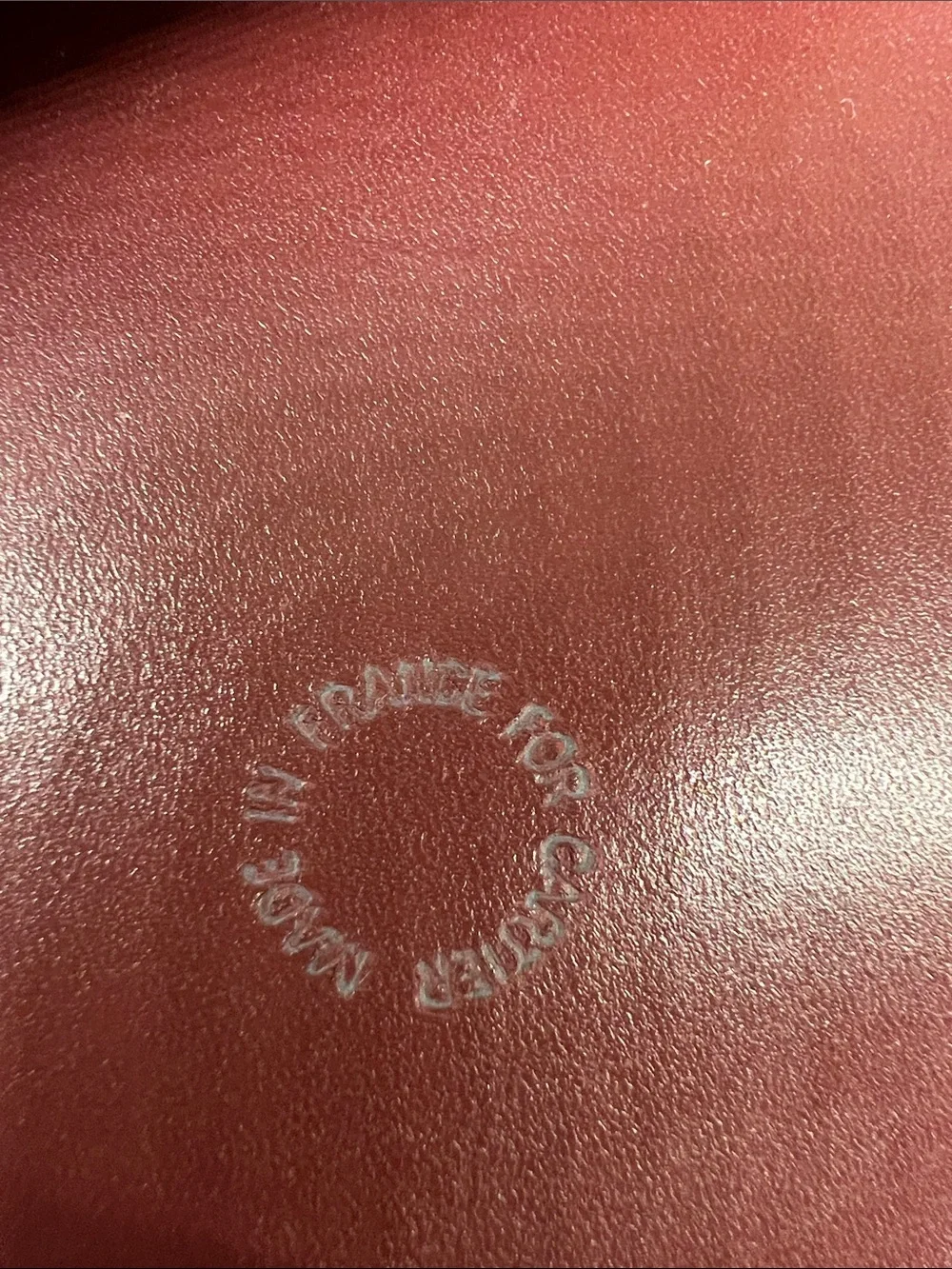 Cartier classic leather