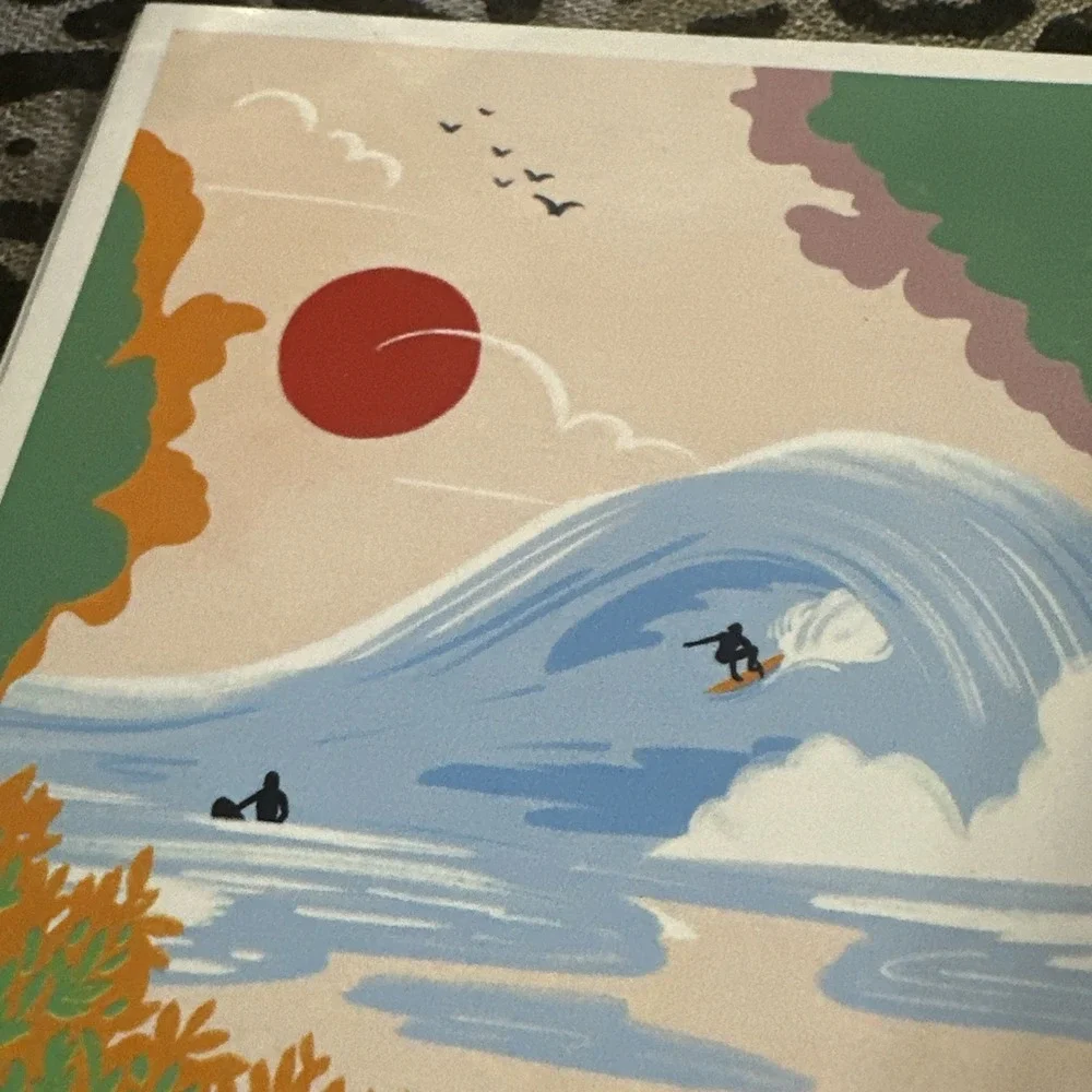 Santa Cruz, California Postcard Secret Surf Spot Collection Beach Surf Wave!