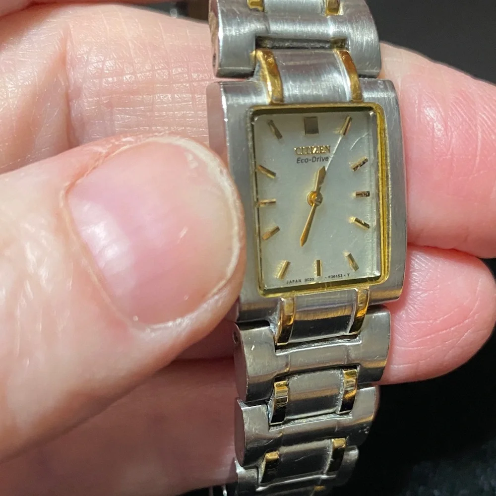 Citizen vintage Eco-Drive Silver and Gold Watch