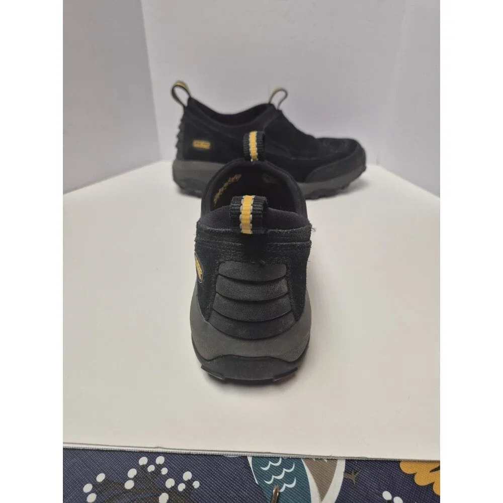 LL Bean Womens Thinsulate Black Suede Slip-On Comfort Shoes Size 7
