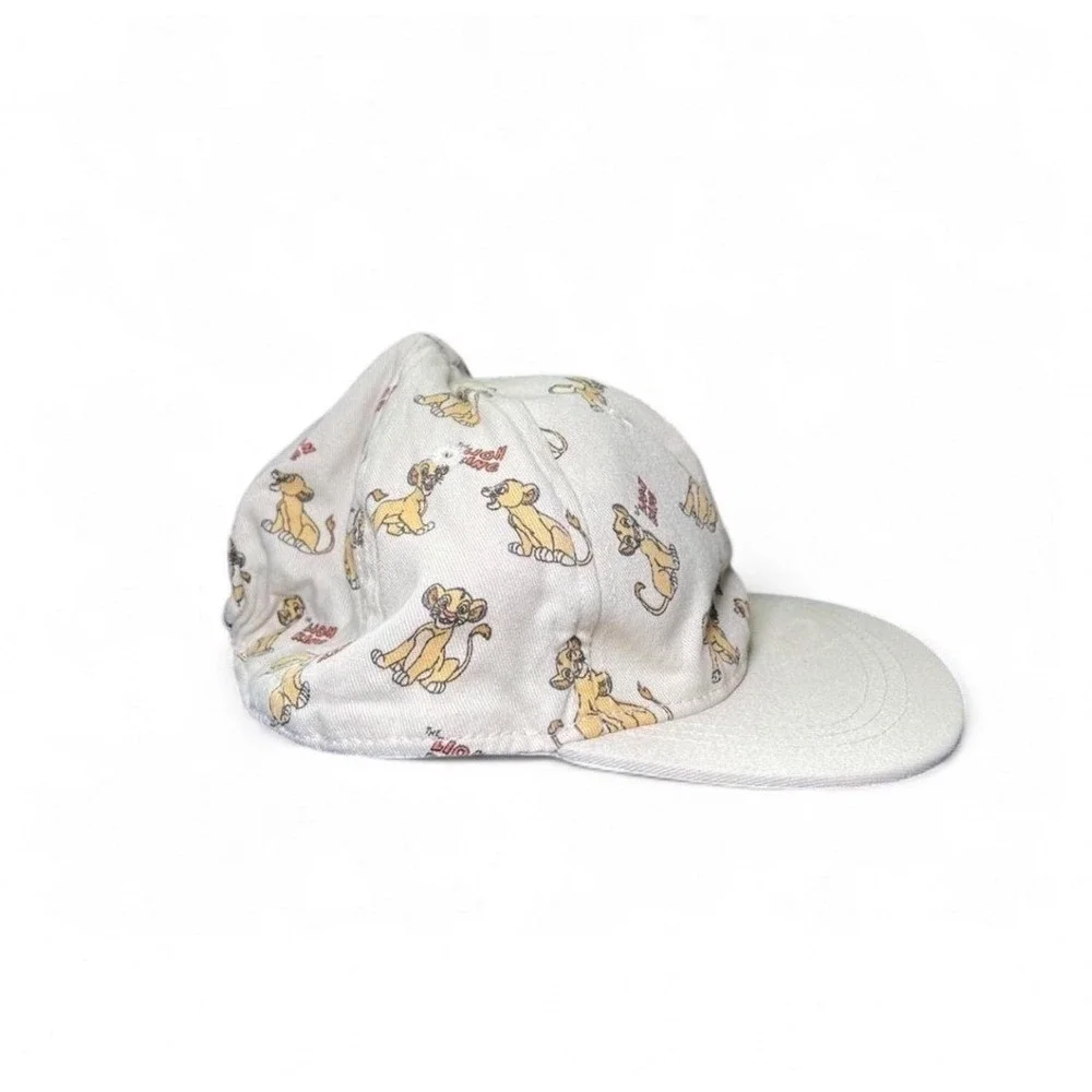 Disney Lion King Baseball Cap Kids 18M/2T Simba Print, Off White Hat, H&M