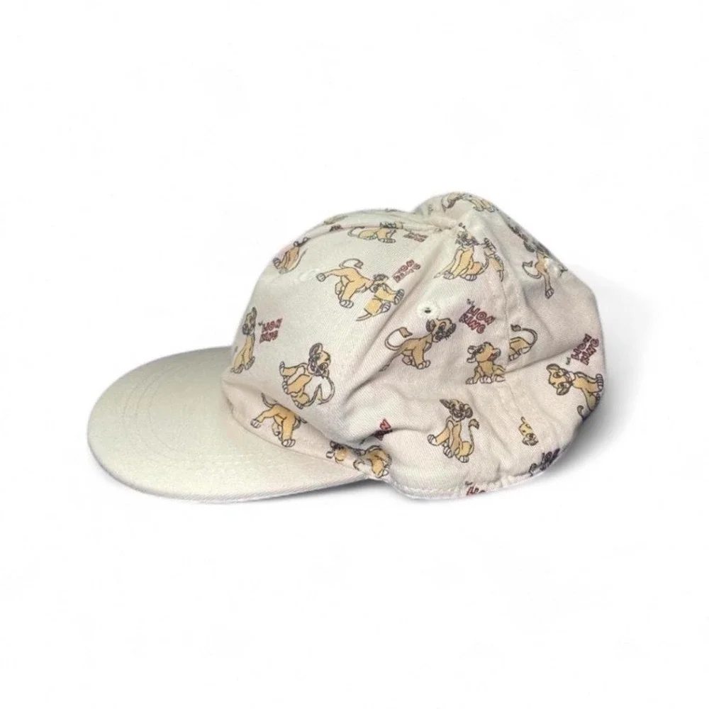 Disney Lion King Baseball Cap Kids 18M/2T Simba Print, Off White Hat, H&M