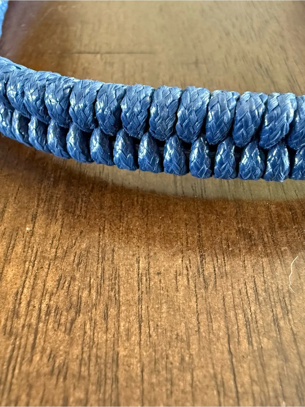 paparazzi Bright Blue Braided Rope Necklace