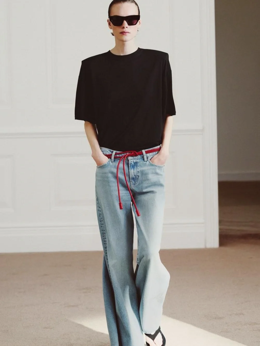 NWOT Zara Brown Rope Belt
