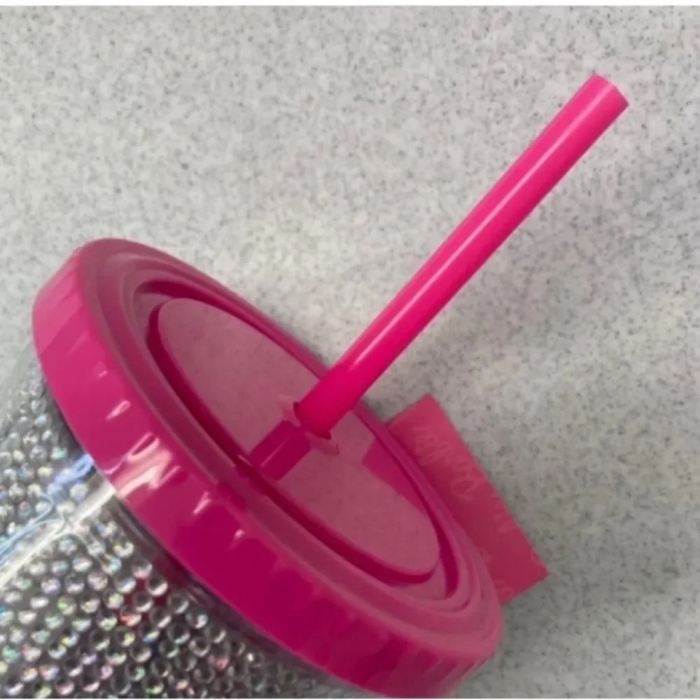 NWT Barbie Silver Rhinestone Tumbler