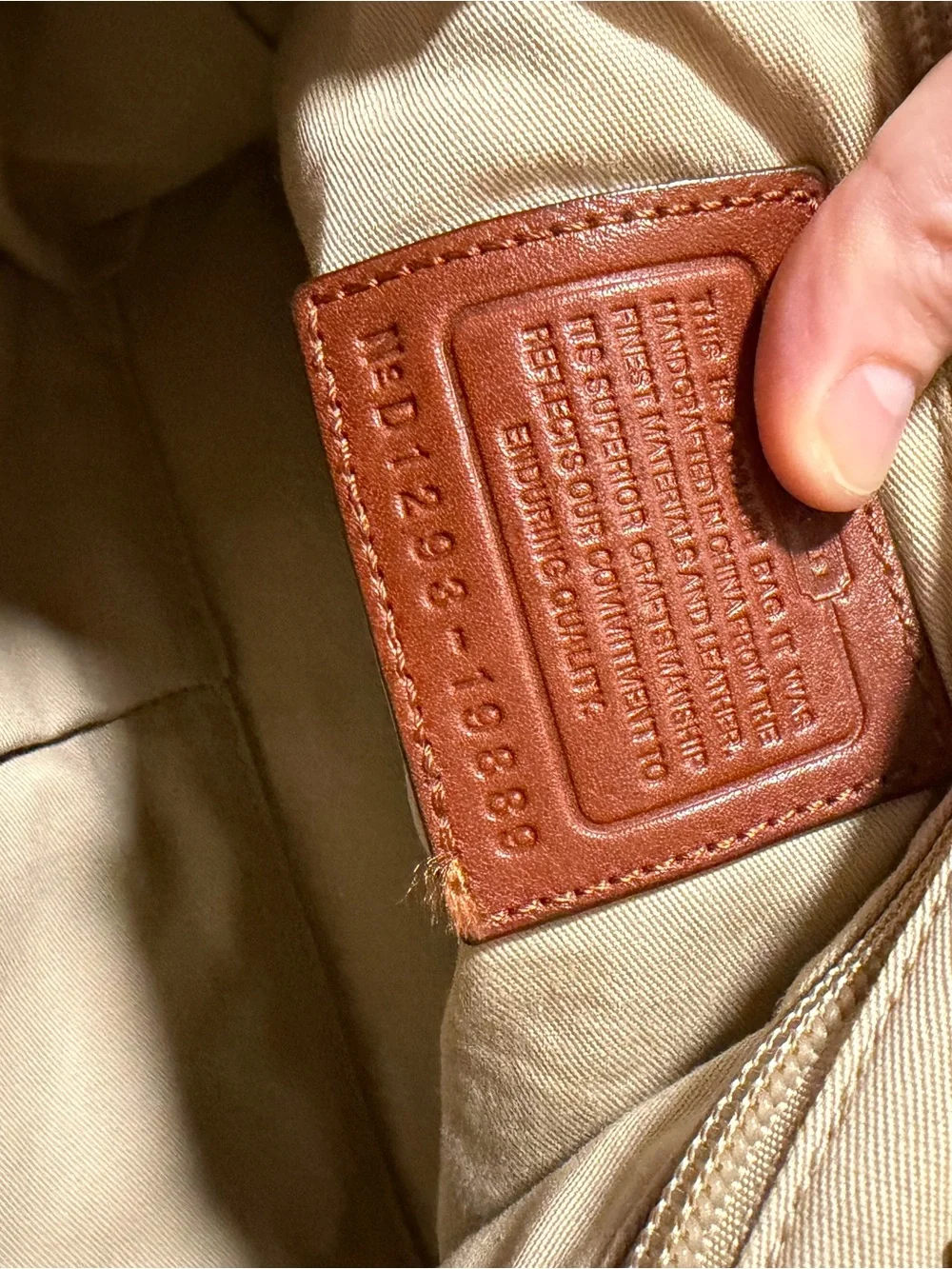 Coach smooth leather