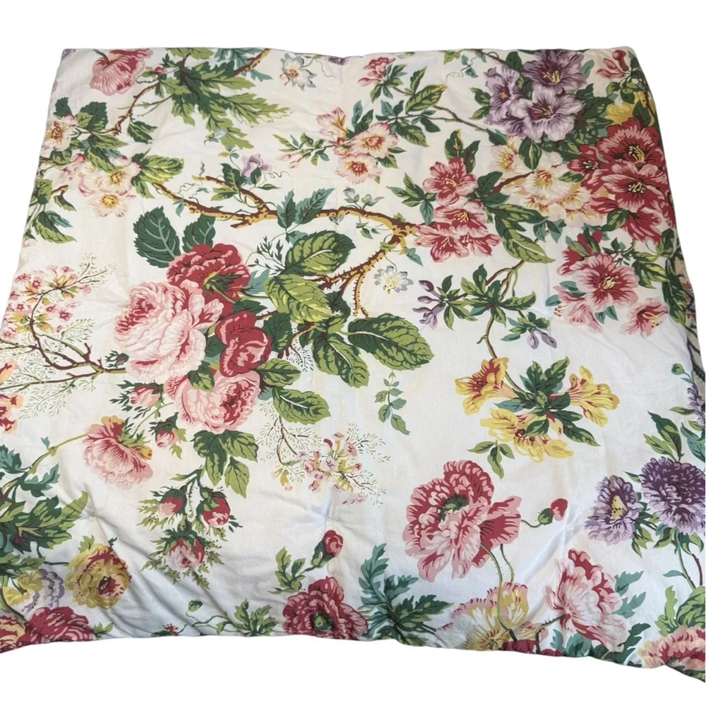 Pottery Barn reversible  Quilted Pillow‎ Cover Sham Eloise Garden  25x25