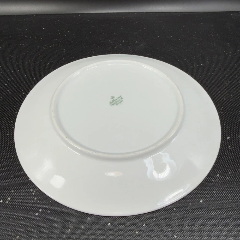 Seltmann‎ Weiden Bavaria Red Rose Porcelain Plates Dishes Set of 2 Germany Decor