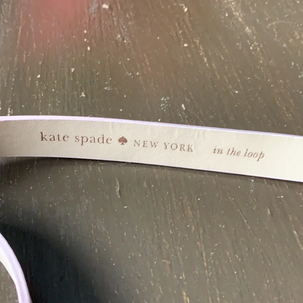 Kate spade wrap it up gold monogram‎ bow belt. NWOT t pink retail 108