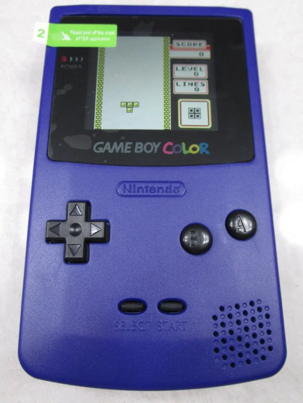 Refurbished to Like New Gameboy Color Backlit Screen Purple Audio Amplifier