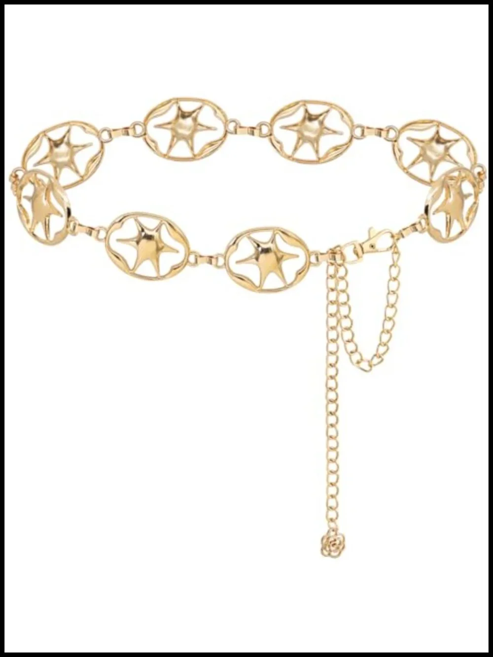 Metal Waist Chain Belt Gold Link Belt for Dresses