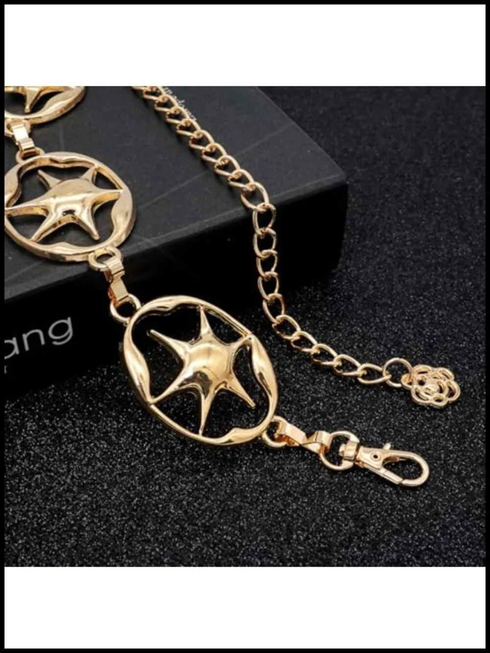 Metal Waist Chain Belt Gold Link Belt for Dresses