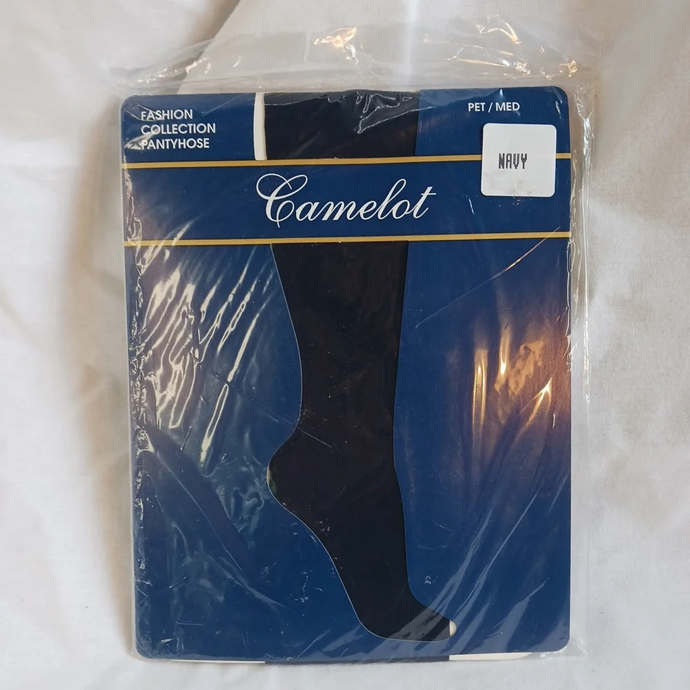 Camelot Pantyhose Petite Medium Navy Sheer Leg