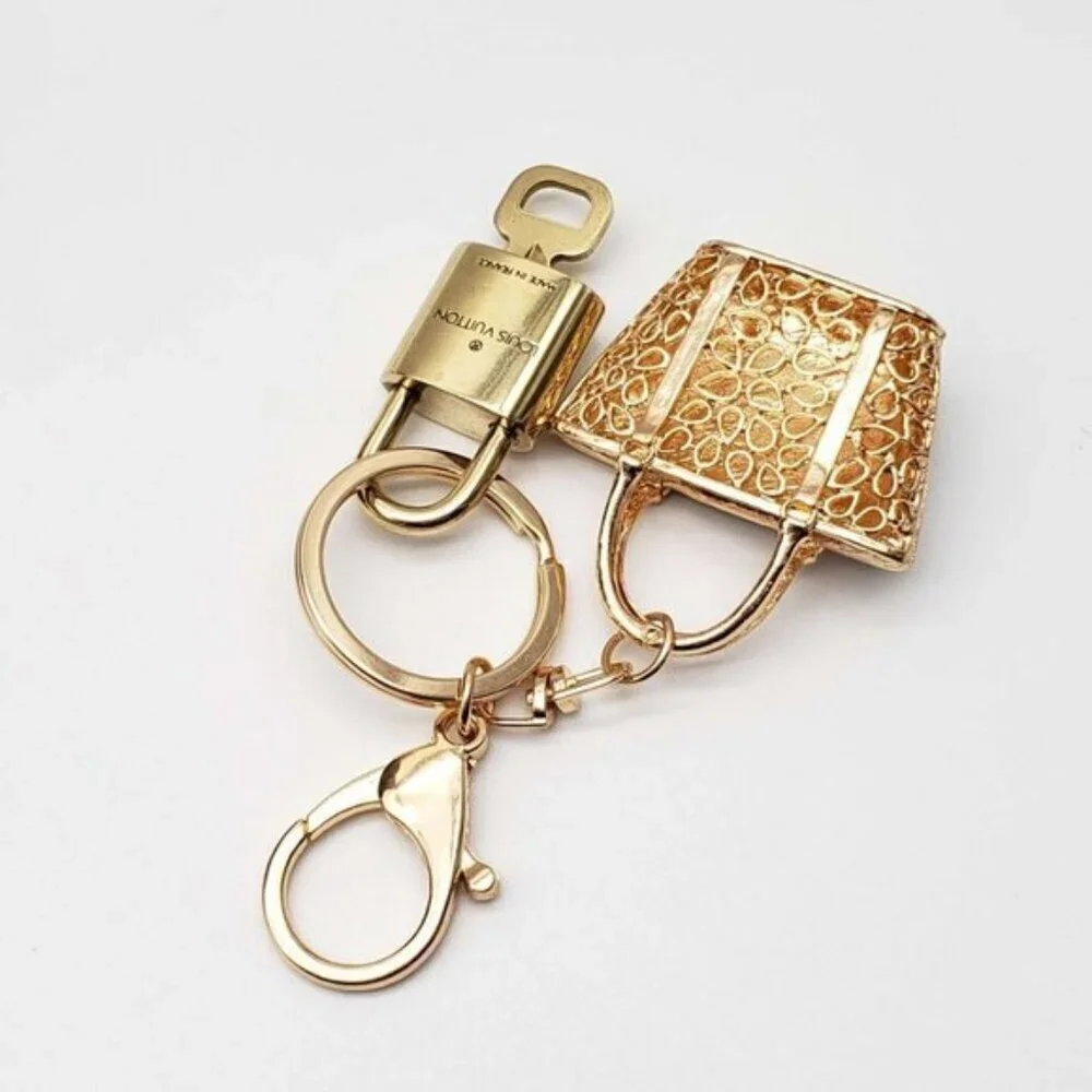 Louis Vuitton Gold Lock 🔑 Authentic LV Padlock + Bag Unbranded Leopard Charm