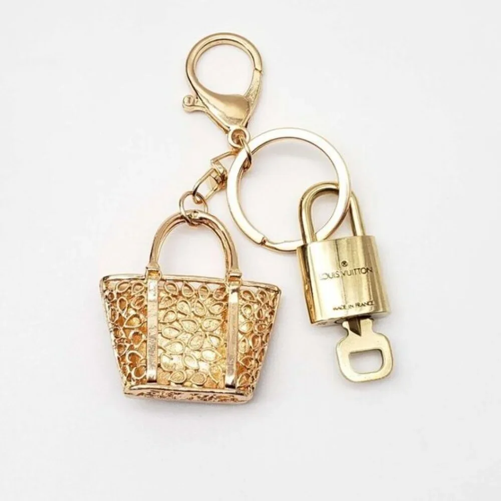 Louis Vuitton Gold Lock 🔑 Authentic LV Padlock + Bag Unbranded Leopard Charm