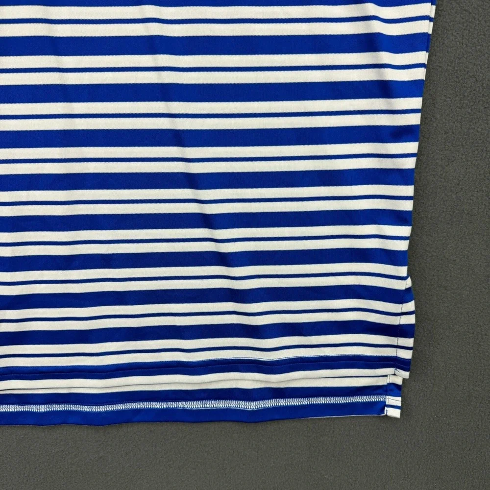 Ralph Lauren Polo Golf Shirt Mens XL Blue White 2015 U.S.‎ Open Chambers Bay