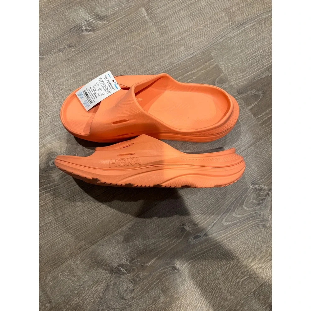 Hoka Ora Recovery Slide 3 Papaya Orange Comfort Sandals US‎ 11 Mens 13 Womens