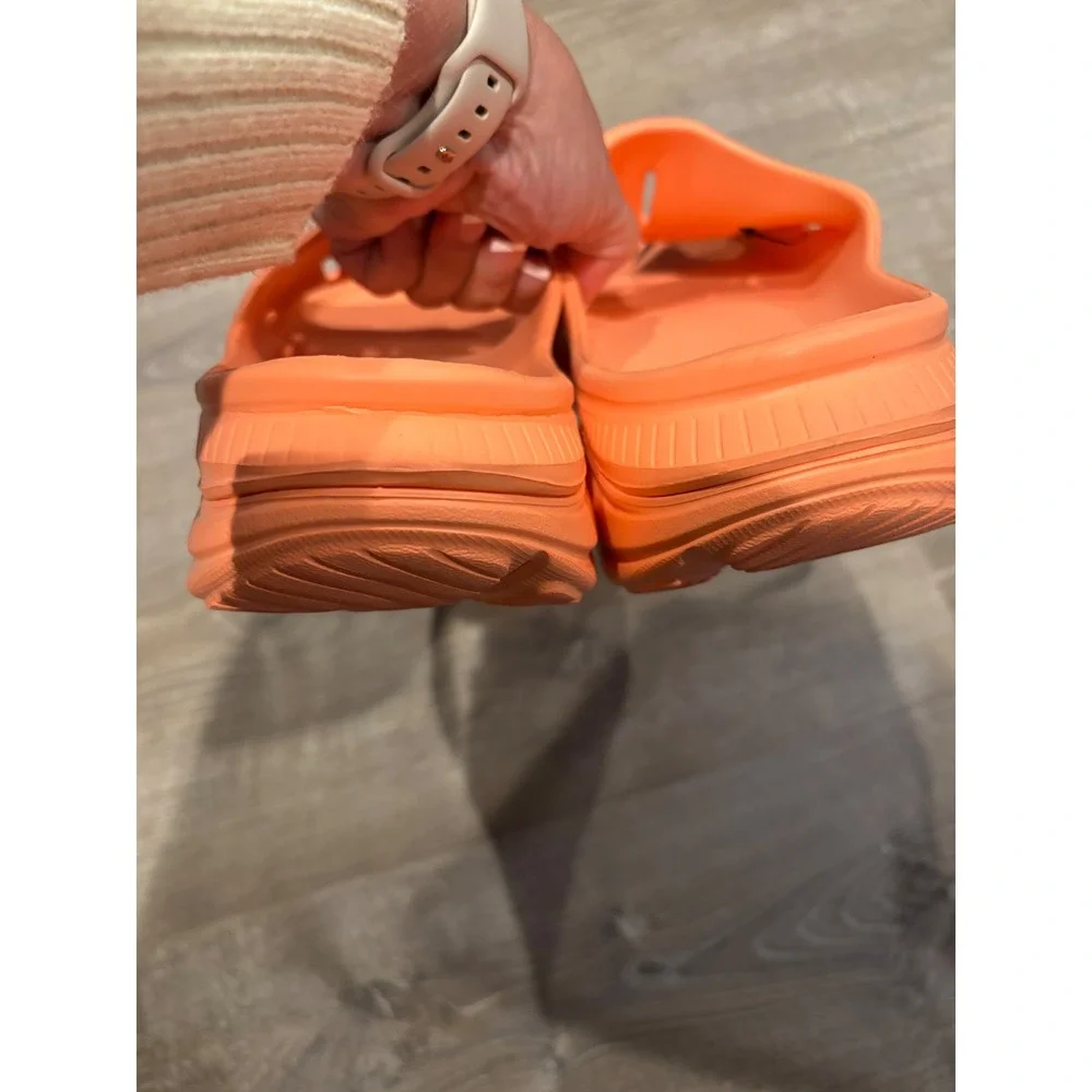 Hoka Ora Recovery Slide 3 Papaya Orange Comfort Sandals US‎ 11 Mens 13 Womens