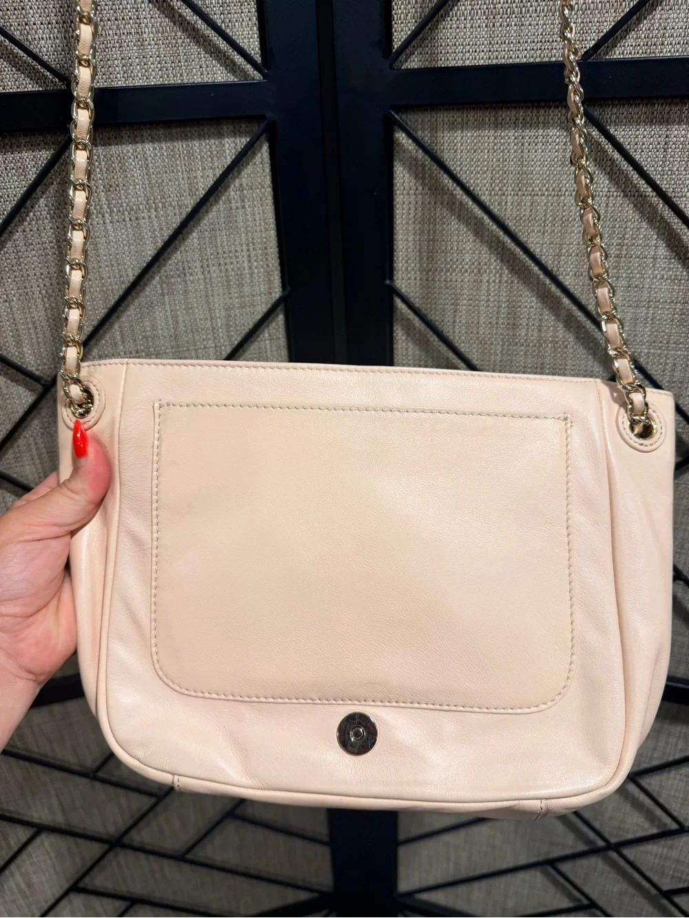 Tory Burch Fleming Soft Convertible Shoulder Bag Blush Pink Quilted Leather