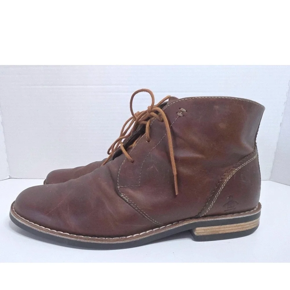 Original Penguin Merle Brown Leather Chukka Boots Lace‎ Up Ankle Boots SZ 13?